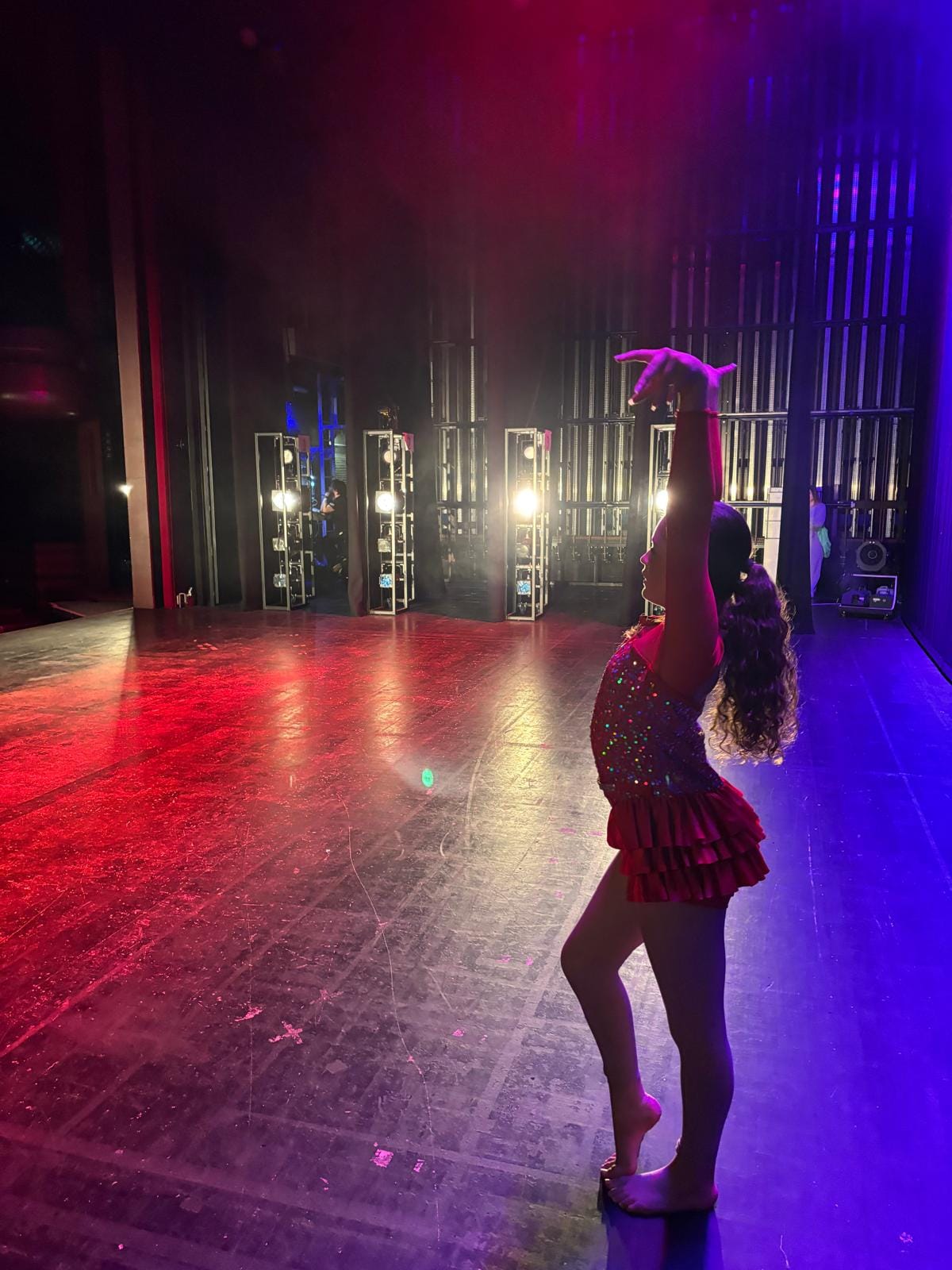 RFTS dancer performing under stage lights
